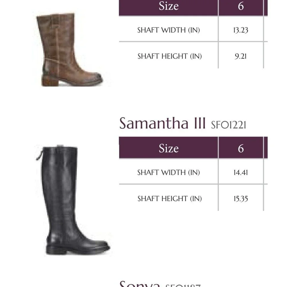 Womens Sofft Samantha III Black Leather Knee High Riding Boots Size 6 M NWOB